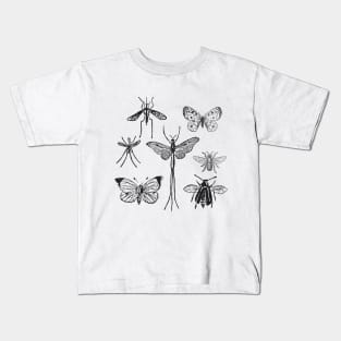 Moths & Butterflies & Insects Kids T-Shirt